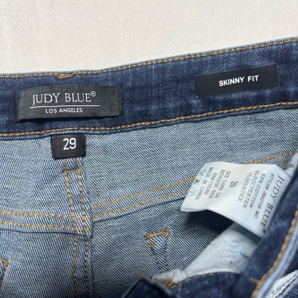 Judy blue skinny fit Blue Denim Jeans - Picture 4 of 8
